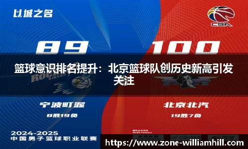 篮球意识排名提升:北京篮球队创历史新高引发关注